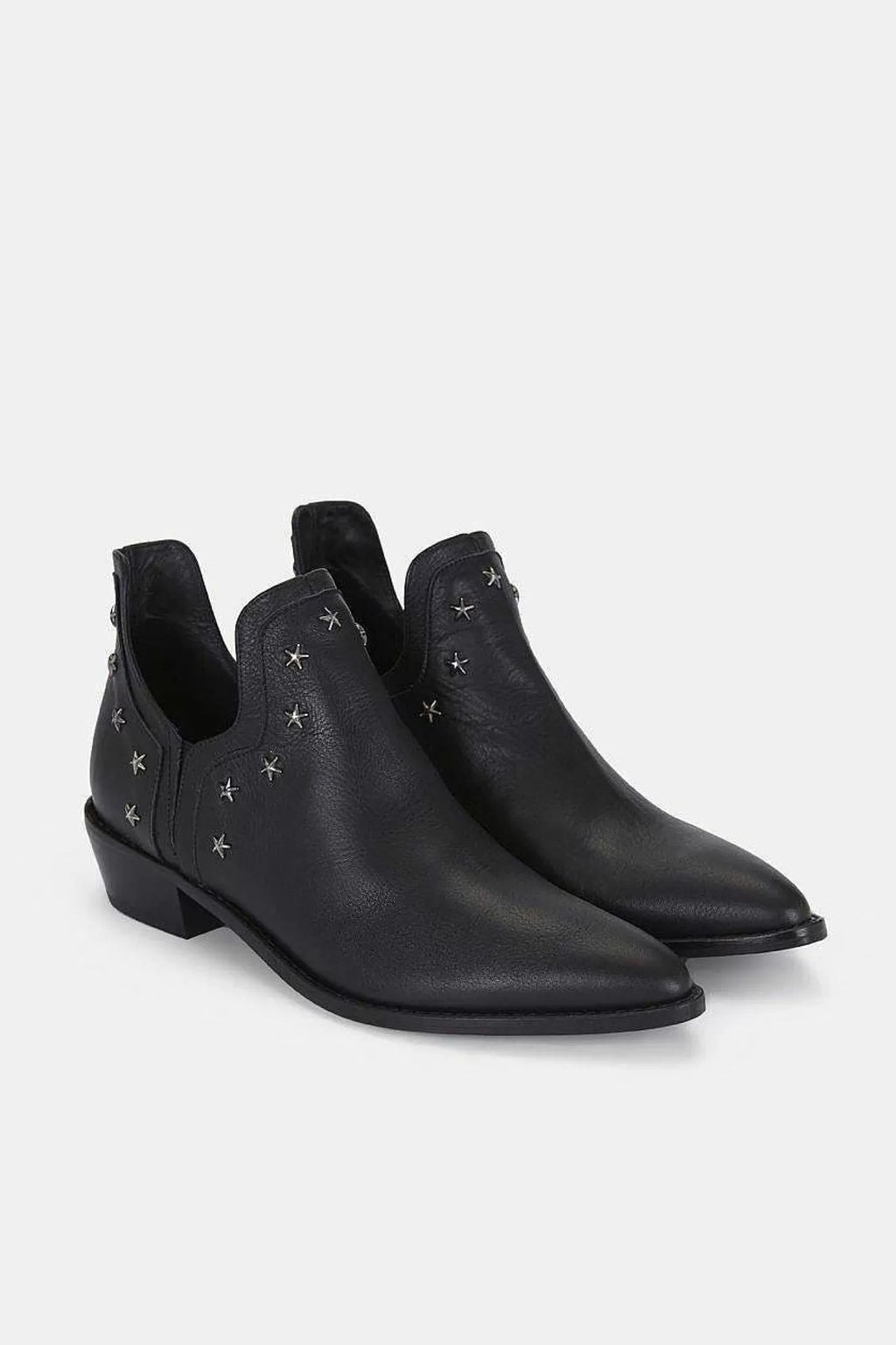 Fashion Ankle Boots With Metal Decoration Low Square Heel Large Size Ladies European And American Style