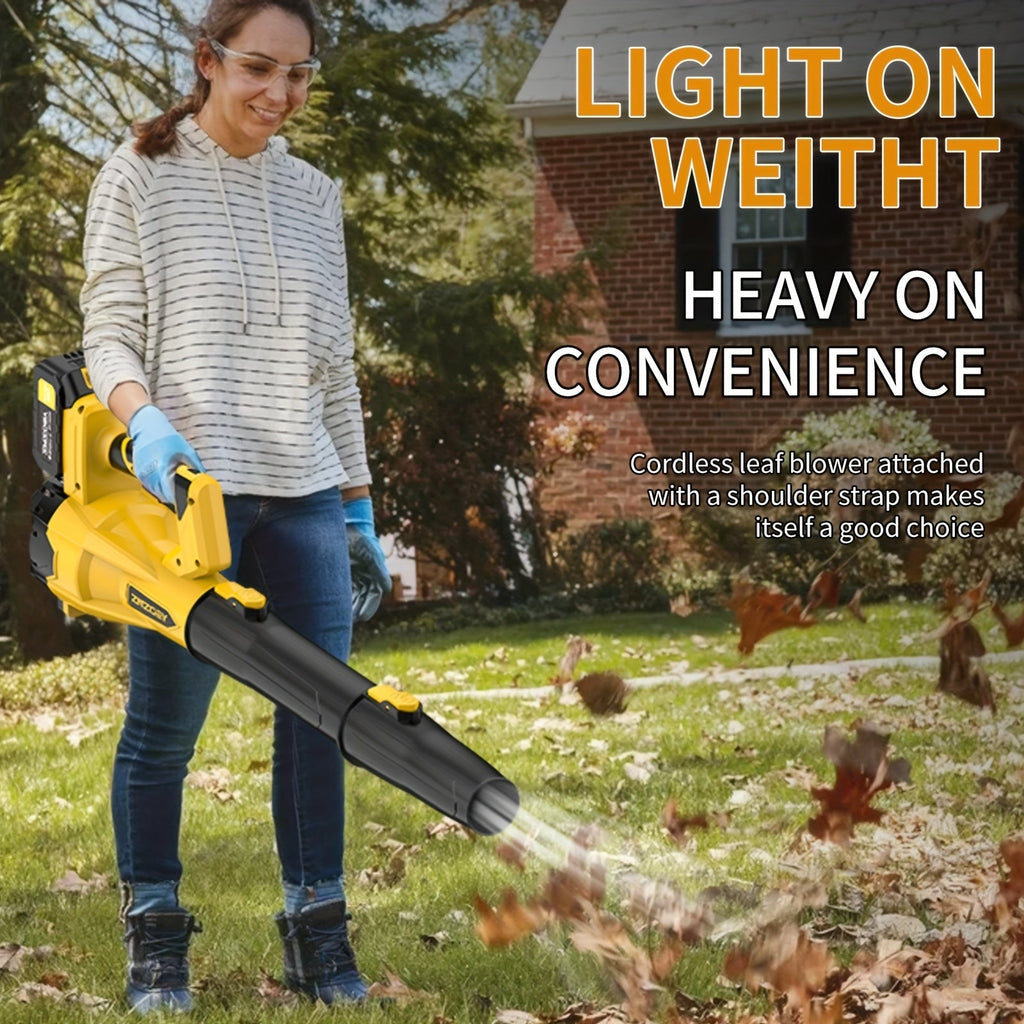 Cordless Leaf Blower 580CFM 160MPH, 40V Brushless Motor, 4.0Ah Battery, 6-Speed, Extension Nozzle — image 3