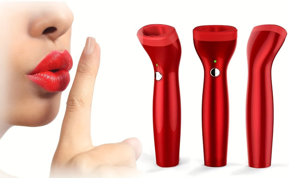 Lip Plumper Electric USB Charging, Silicone Lip Beauty Tool for Fuller Charming Lips for Bath Time, Home Spa and Personal Car