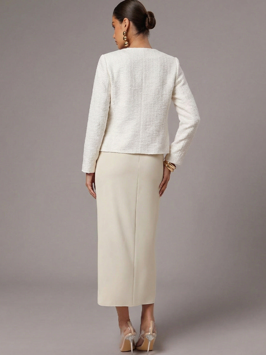 Chanel-style Coat 2025 FallWinter French Long-Sleeve Jacket For Women