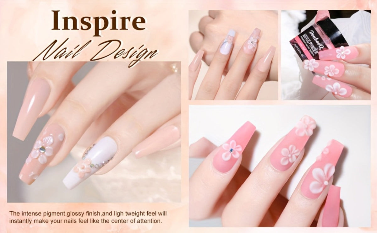 Acrylic Nail Kit with 36W UV LED Lamp, Electric Drill, Three Powders, Glitter Colors, Tips and Manicure Tools — image 16