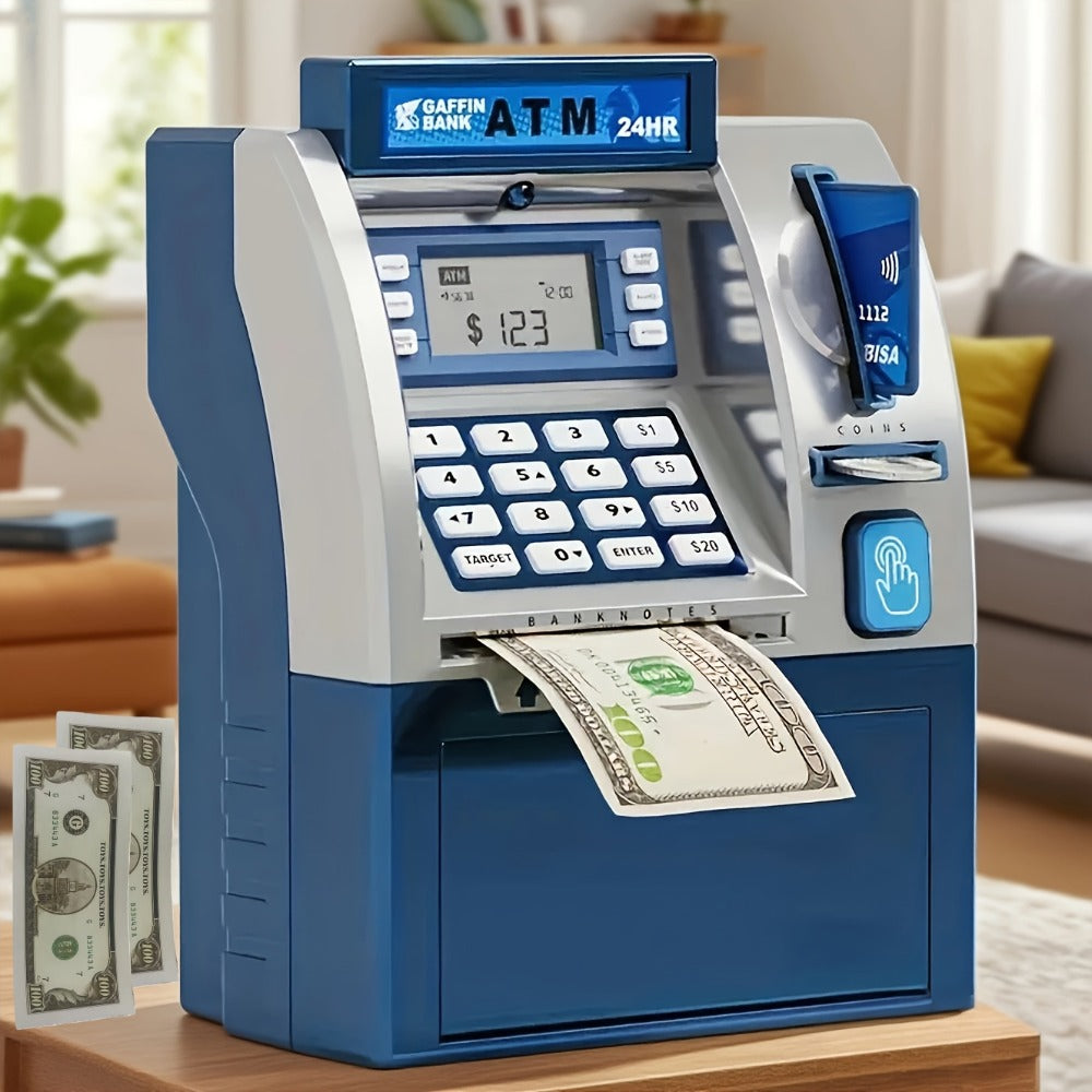 Electronic ATM Kids Piggy Bank with Password, Banknote & Coin Savings Bank for Boys Girls, Birthday Gift — image 7