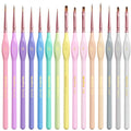 Miniature Paint Brush Set 15 Piece with Case, Micro Fine Detail Brushes for Acrylic, Oil, Watercolor — image 14