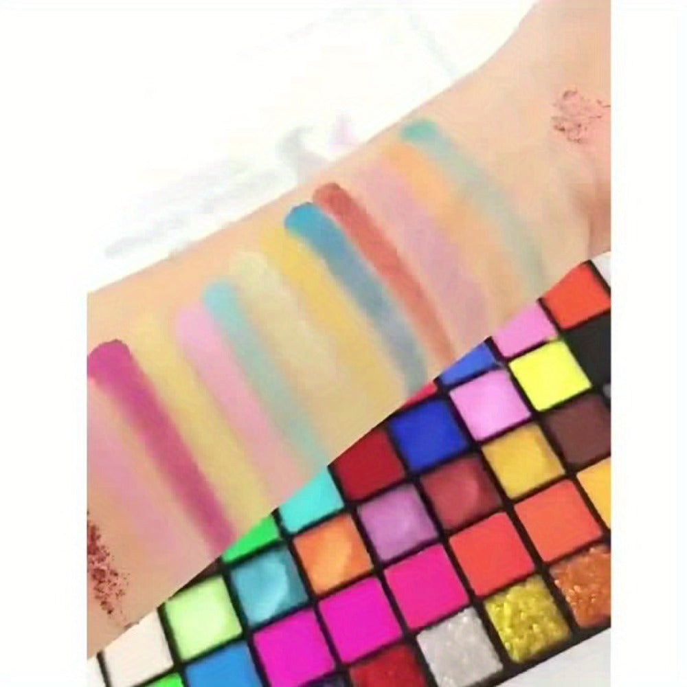 54 Color Face & Body Paint Kit with UV Fluorescent, Matte & Glitter Shades, Pattern Templates, Brushes & — image 11
