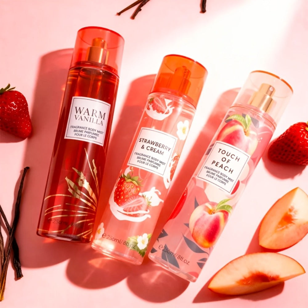 Two-Piece Fruit Scent Body Mist Set, 8 fl oz / 236ml Bottles in Nine Exact Matching Scent Options — image 10