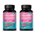 Collagen Capsules Types I II III V X with Biotin Keratin Hyaluronic Acid, Supports Skin Elasticity Hair Growth & Nail Strengt