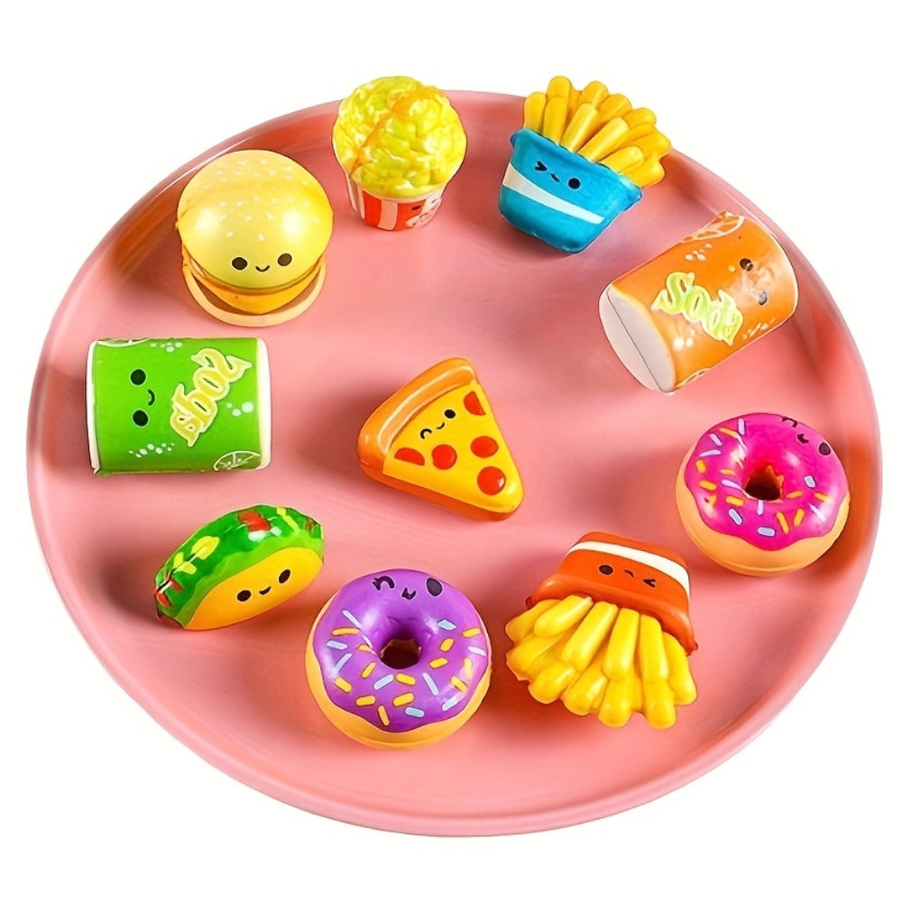 20-Piece Individually Wrapped Slow-Rise Foam Squishy Set with Fast-Food Shapes from 1.25 to 2.25 Inches — image 3