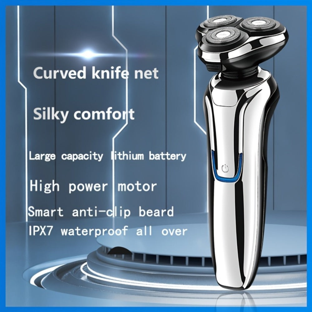 Electric Shaver 4D Floating Triple-Blade Razor with Wet/Dry Waterproof Use, LED Display and Type-C Charging — image 2