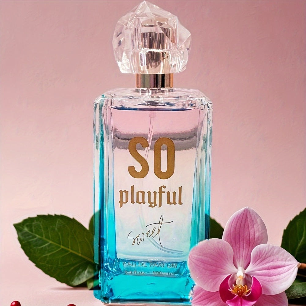 SO Playful Eau de Parfum Spray, 100 ml Bottle with White Cyclamen, Pepper and Cherry Label Notes — image 3