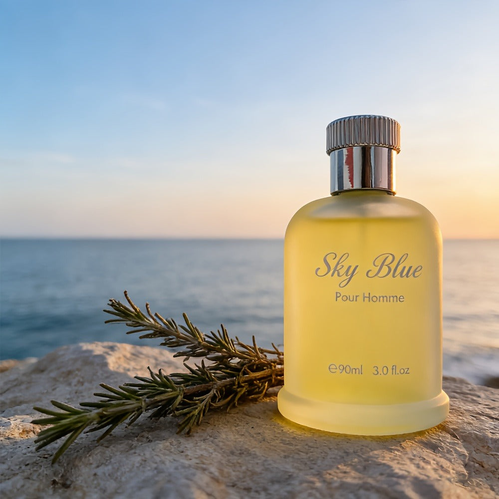 Men's Cologne Eau de Parfum Sky Blue - Bergamot Rosemary & Oak Moss Fresh Masculine Fragrance, No Propylene Glycol — image 6