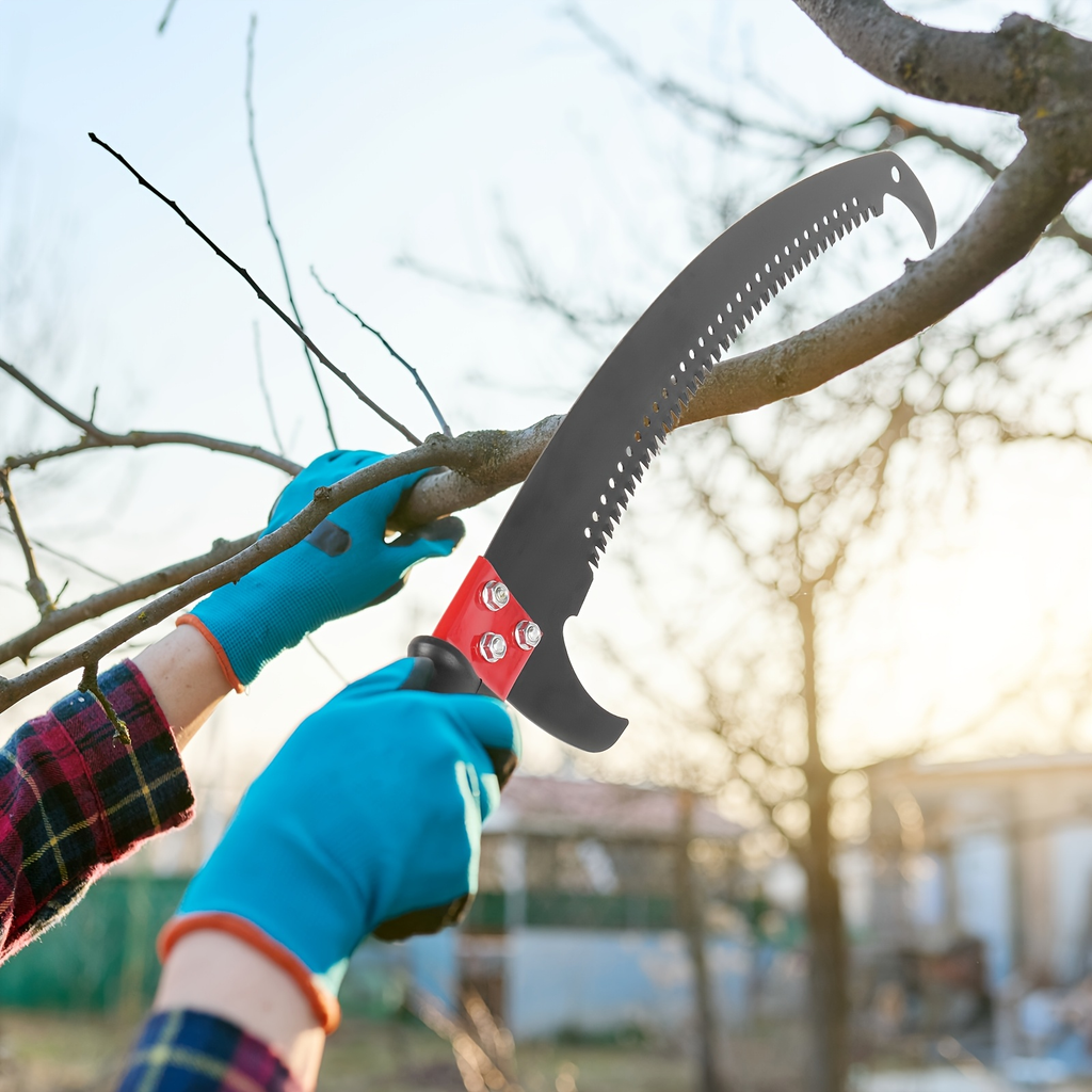 26FT Manual Pole Saw with Pruner & Bag for Garden, Patio and Yard Use, with the Listed Configuration — image 11