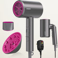 FZ201-Style 1875W Hair Dryer with Circular Rear Intake, Gray or White Finish and Three Pictured Attachments — image 1