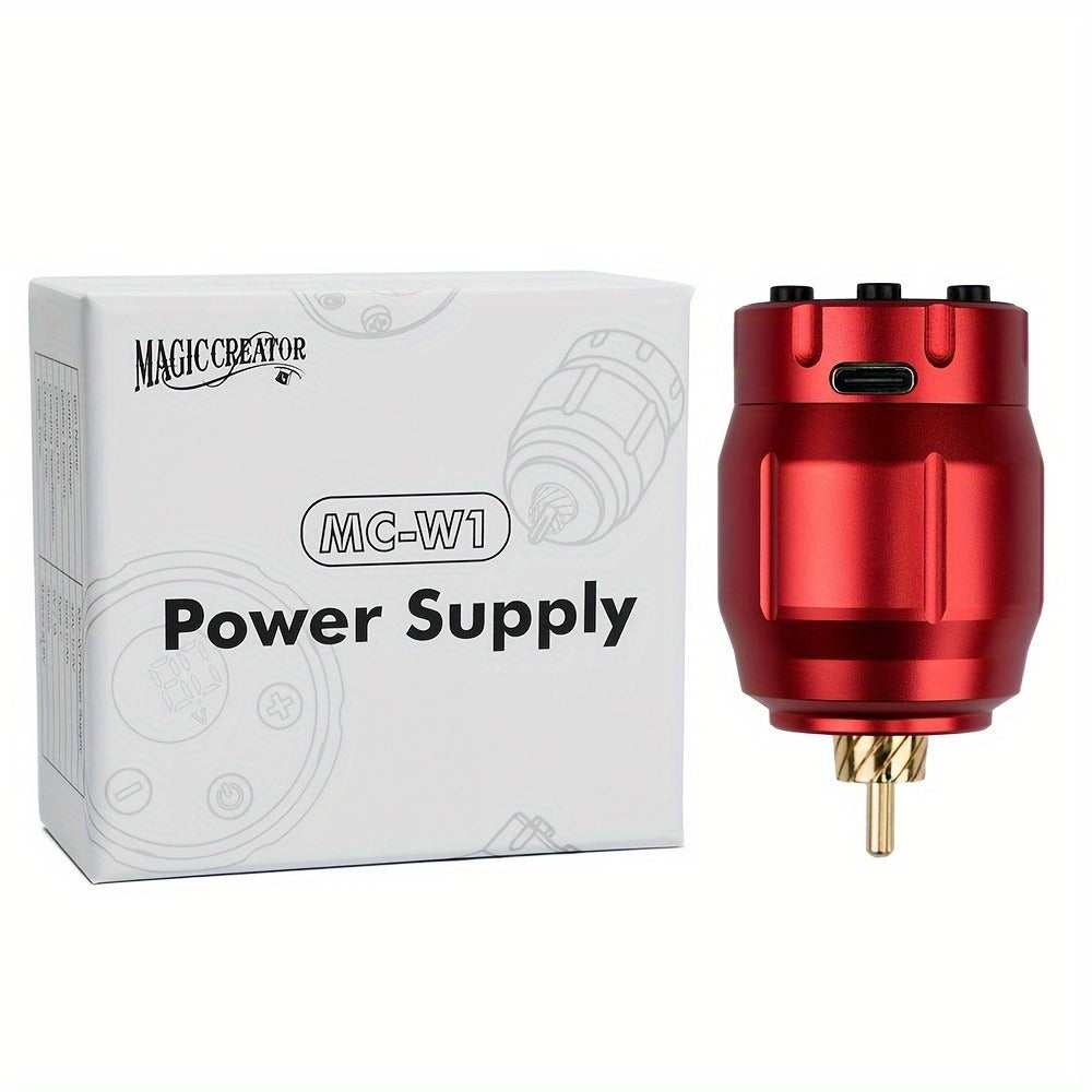 MC-W1 Rechargeable RCA Tattoo Power Supply with LED Display in Golden, Black, Red or Silvery — image 5