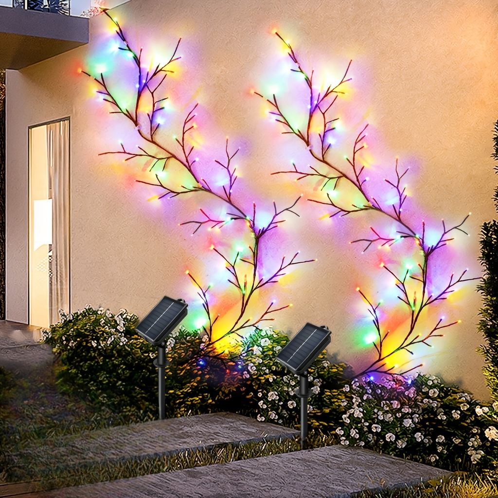 Solar Willow Vine Fairy Lights 96 LED 8 Modes 5.9ft, for Garden, Pathway and Patio Lighting — image 2
