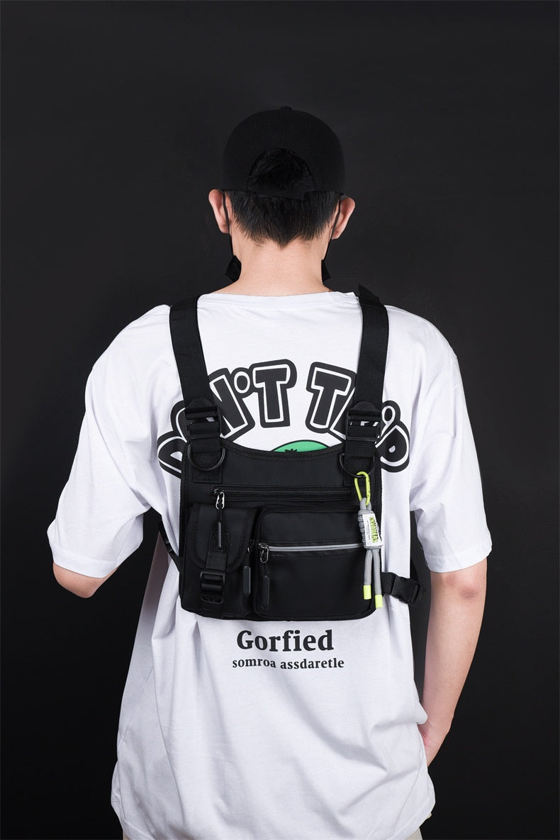 Workwear Functional Vest Chest Bag Reflective