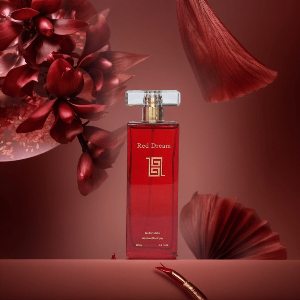 Women's Perfume Floral Eau de Parfum 3.4 oz in a Luxury Red Bottle with Golden Heart Accent — image 3