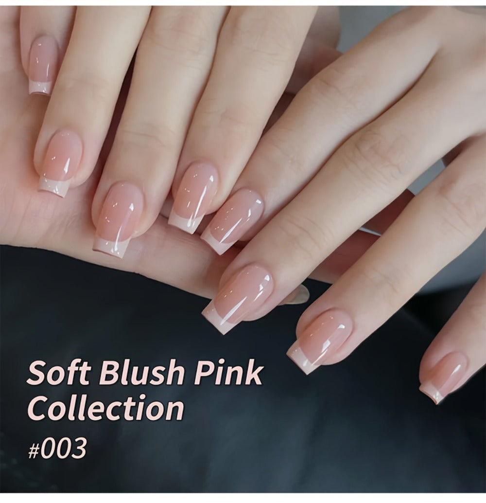 Gel Nail Polish 8-Color Gentle Pink Set in 0.51oz Bottles with Shades 001-008 and LED Soak-Off Cure for Nail Art — image 16