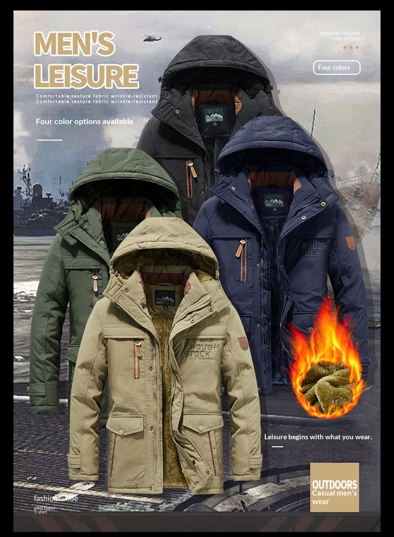 New Autumnwinter Mens Insulated Tactical Jacket