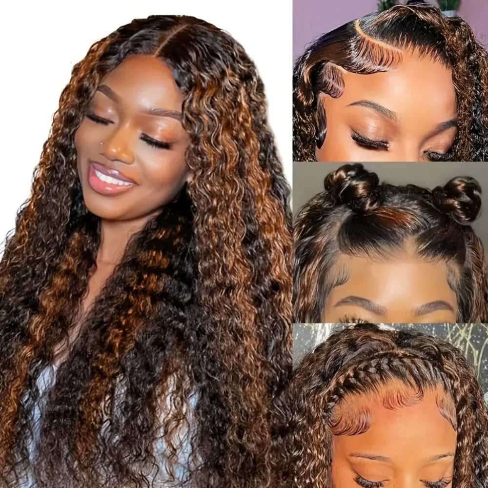 Deep Wave Human Hair Wig with 13x4 HD Lace Front, 180% Density and 14-34 Inch Length Options — image 3