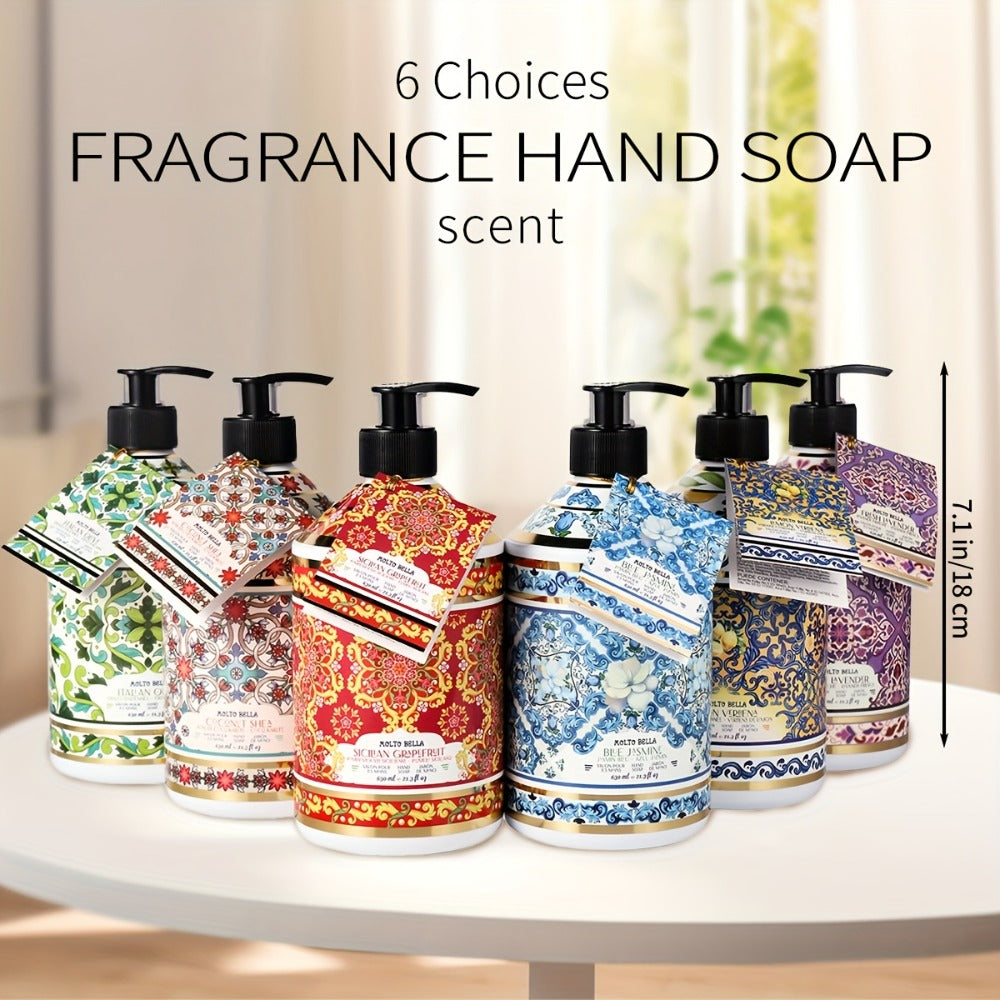 Moisturizing Liquid Hand Soap 2-Pack 21.3 fl oz Each – Foaming Pump Dispenser in 5 Scents, Gentle Gel Formula for All Skin Ty