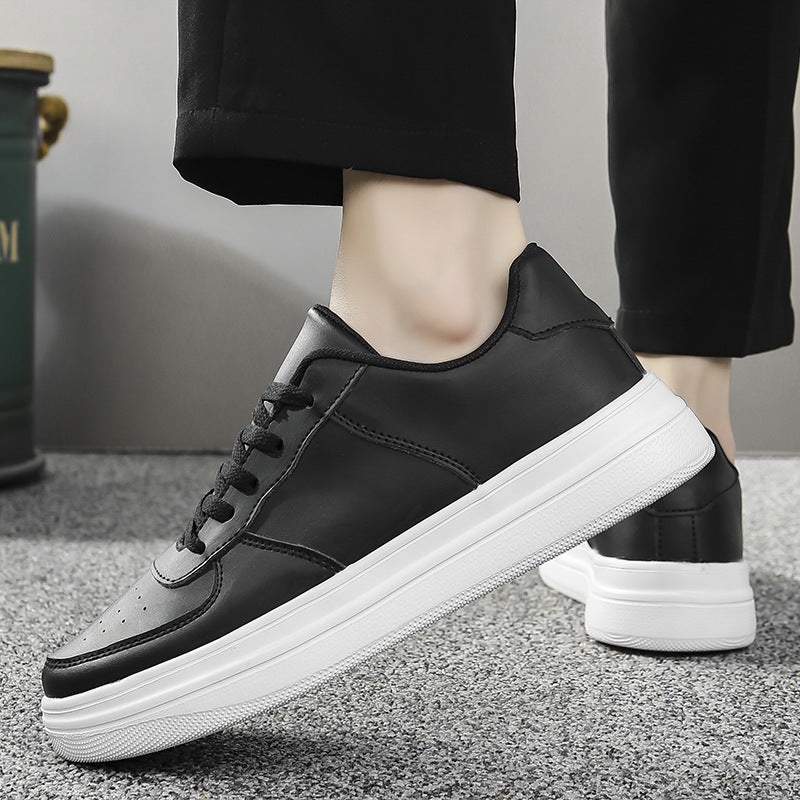 Men's Plus Size Platform White Sneakers - Spring Summer Trainers