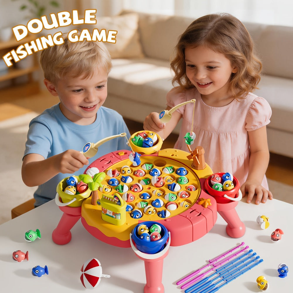 Magnetic Fishing Game for Kids 66 Pieces, Ocean Fishing Toy Set with Rods for Toddlers Ages 3 4 5 6 — image 1
