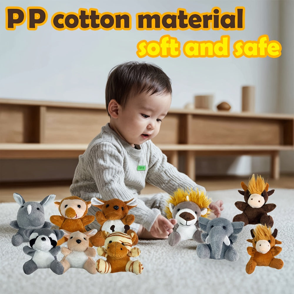 Stuffed Animal Mini Forest Animal Set with 12- or 24-Piece Pack Options for Party Favors and Prizes — image 10