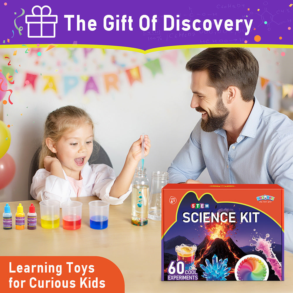 Kids Science Kit 60 Experiments STEM Educational Toy Set with Real Lab Tools for Boys & Girls Ages 6 7 8 9 10 11 12 — image 7