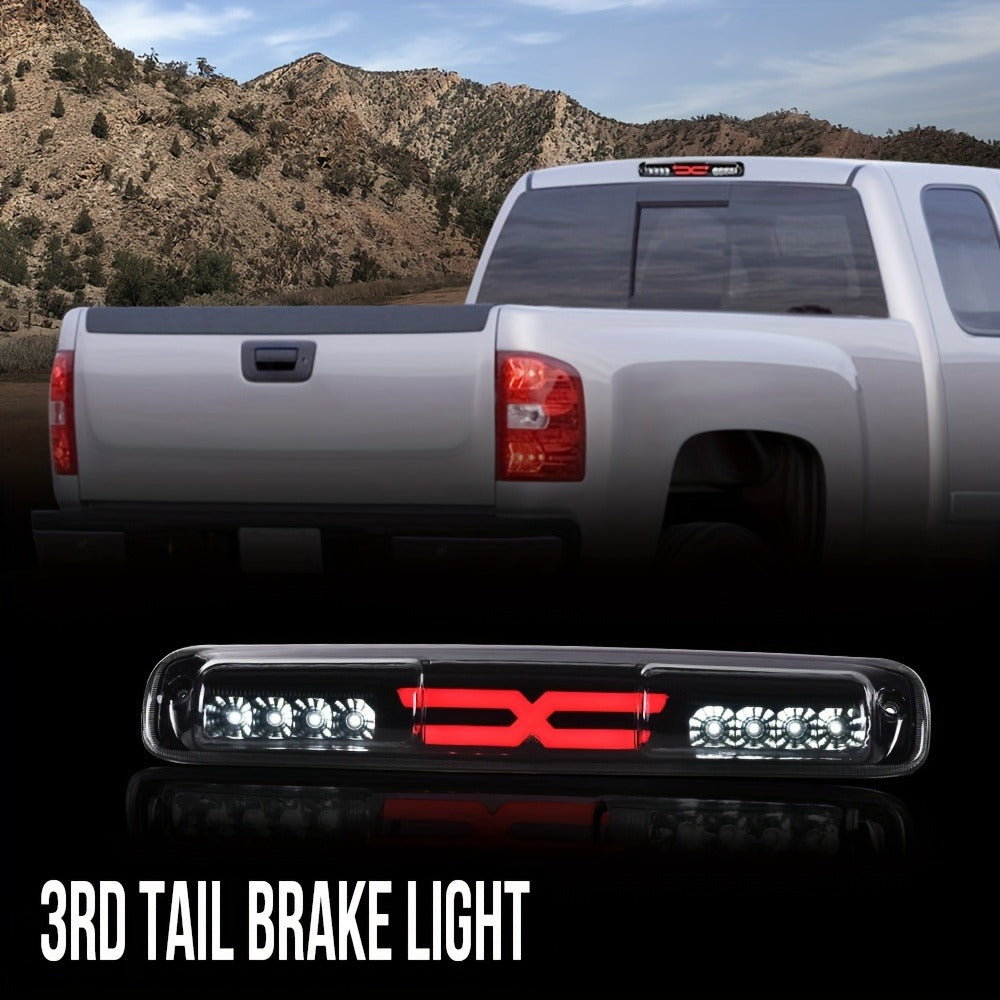 LED Third Brake Light High Mount Stop Lamp for 1999-2007 Chevy Silverado GMC Sierra 1500 2500 3500 HD with Turn Signal & Reve