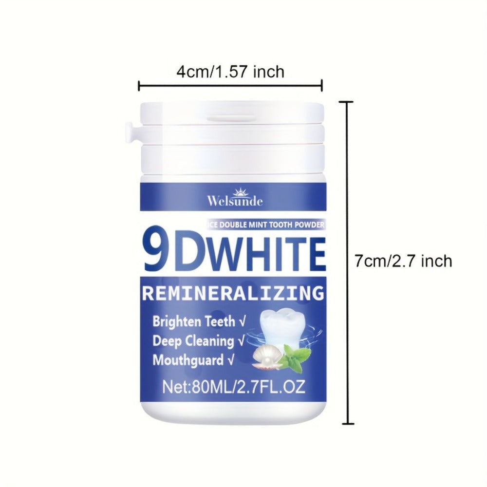 Hydroxyapatite Tooth Powder 3-Pack Remineralizing Whitening Deep Cleaning Mint Fresh Breath Enamel Oral Care — image 4