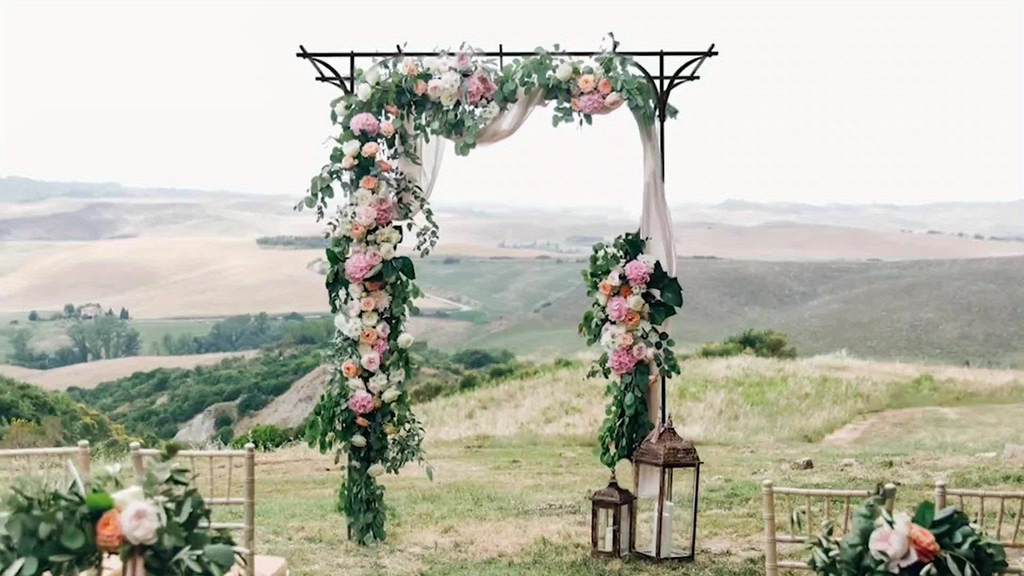 Flat Top Iron Garden Arch 16mm Tube Climbing Rose Trellis for Garden, Patio and Yard Use, with the Listed Configuration — ima