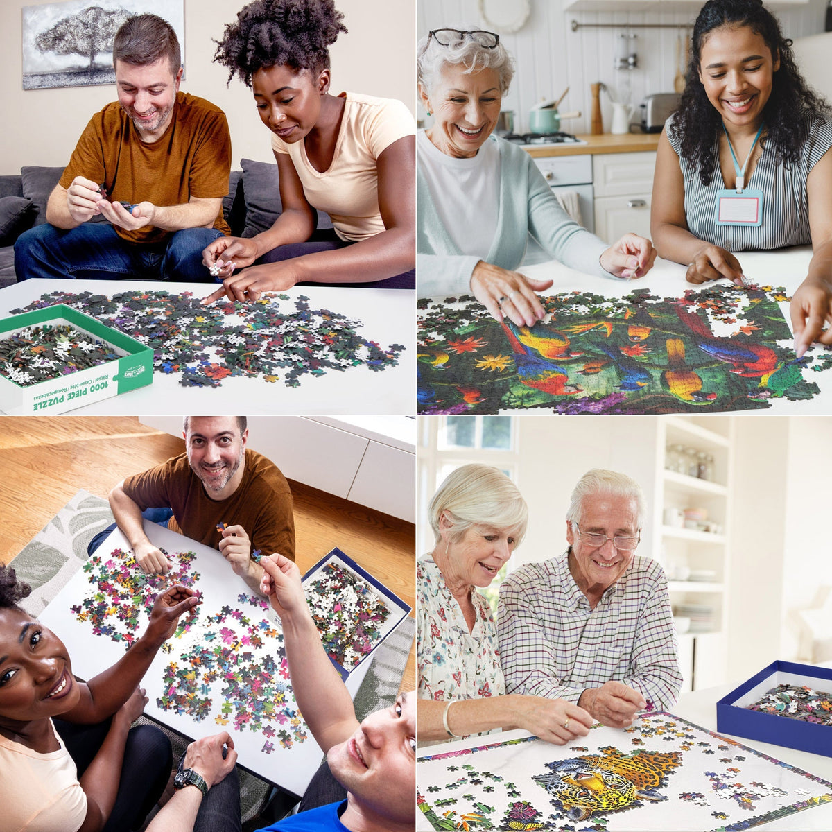 1000 Piece Jigsaw Puzzles for Adults 3-Pack – Challenging Large Puzzle Set with Wildlife, Scenic Landscape & Nature Themes | 