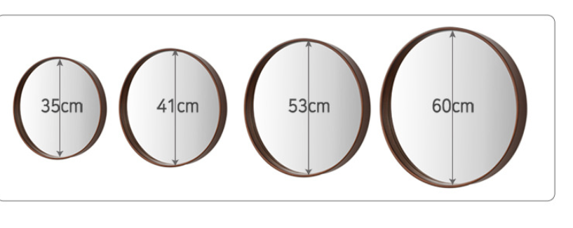 Bathroom Solid Wood Simple Bathroom Mirror Bedroom Hanging Mirror