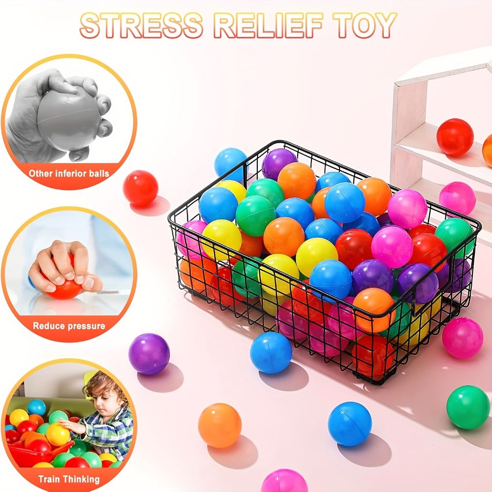 Colorful Plastic Ball Pit Balls for Kids, 100 or 200pcs Vibrant Mixed Color Balls for Ball Pools — image 7