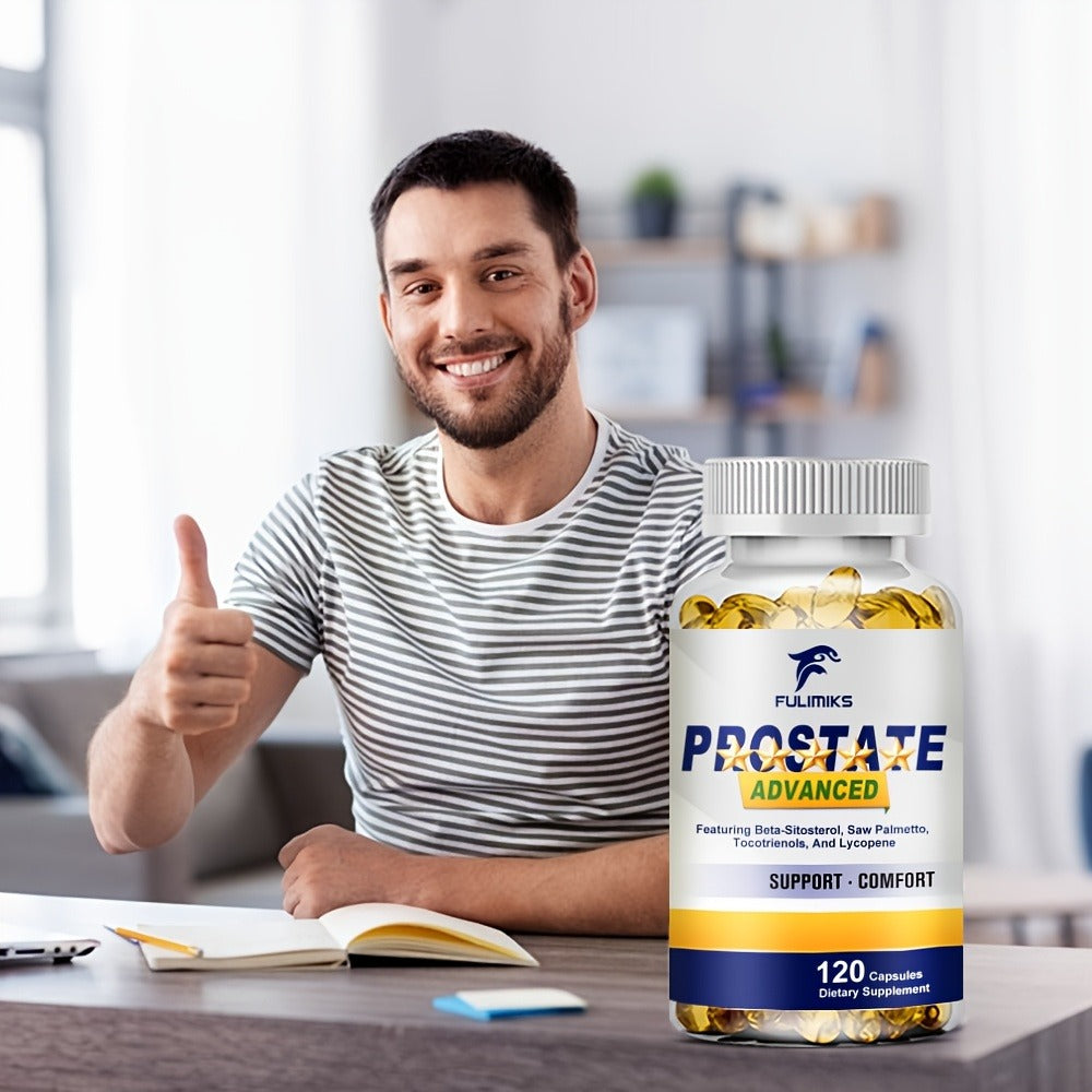 Dietary Supplement Saw Palmetto Extract and Zinc Capsules in a Men’s Formula, 120 Count for Daily Supplement Routines — image