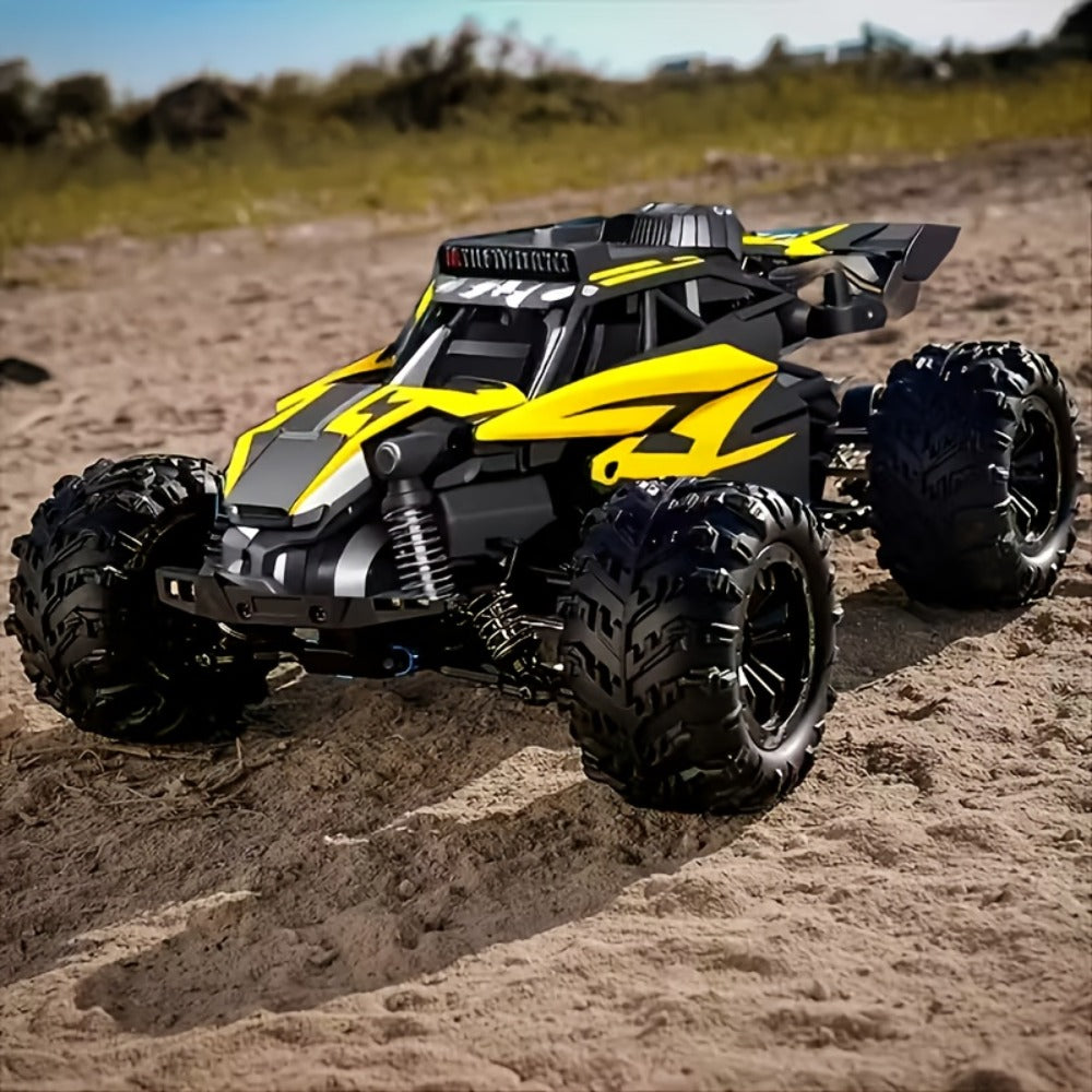 RC Off-Road Truck for Kids Ages 6+, High Speed Remote Control Car Alloy Steel Body Full-Function 4WD Monster Truck Toy for Bo