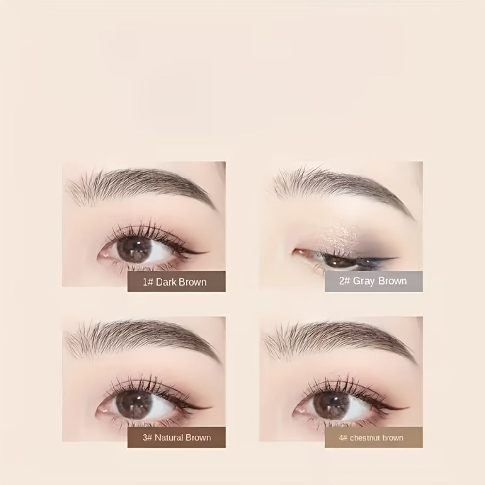 Four-Color Wood Eyebrow Pencil Set with Sharpened Brown-Tone Tips, Spoolie Ends and Approx. 20 cm Length — image 9