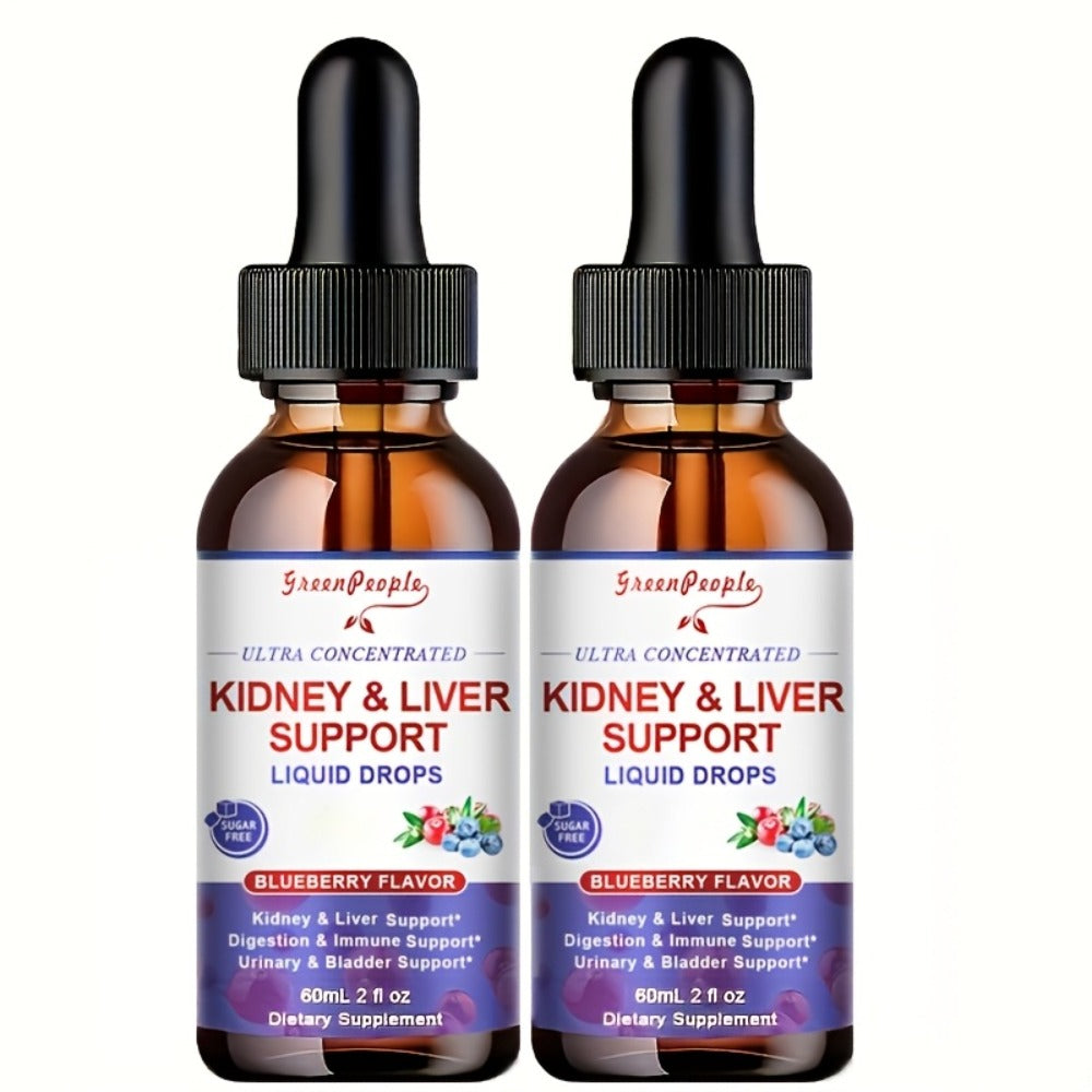 Milk Thistle Liver & Kidney Support Liquid Supplement 27-in-1 Vegan Herbal Formula, Alcohol-Free Fast-Absorbing Detox — image