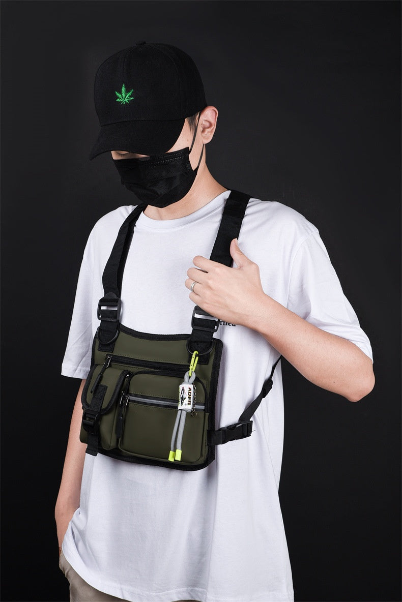Workwear Functional Vest Chest Bag Reflective