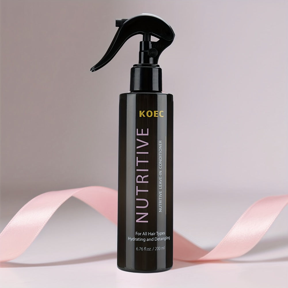 Keratin Biotin Leave-In Conditioner 6.76oz, Anti-Frizz Detangler with Argan Oil & Plant Extracts — image 9