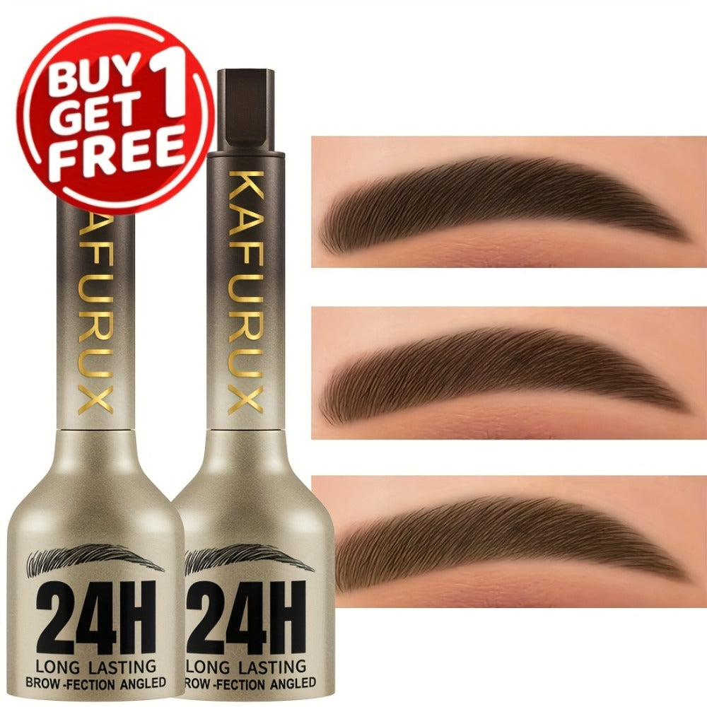 Eyebrow Powder Pencil 2pcs Set, Waterproof Sweatproof Brow Makeup with Setting Formula, Natural Defined Look — image 1