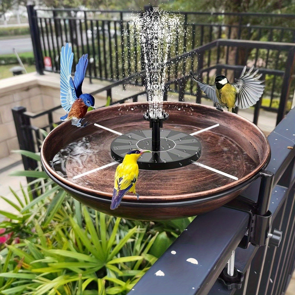 Outdoor Fountain Solar Powered for Garden, Pathway and Patio Lighting, with the Listed Configuration — image 2
