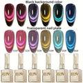 Dopamine Cat Eye Gel Polish Set with Six Magnetic Colors and Photo Frame Bottles for UV LED Nail Art — image 20