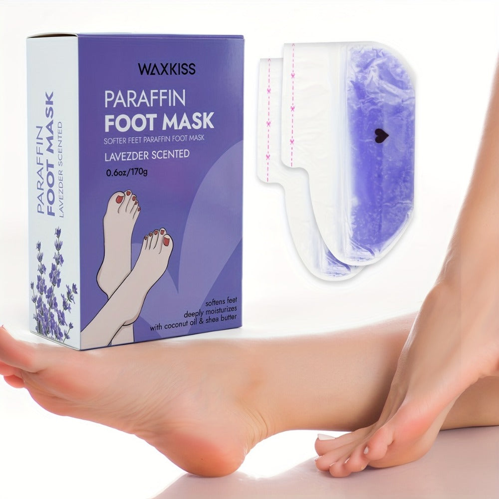 Paraffin Wax Hand & Foot Mask Deep Moisturizing Beauty Treatment – Smooth Soft Skin, Pink Grapefruit & Lavender Scents — imag