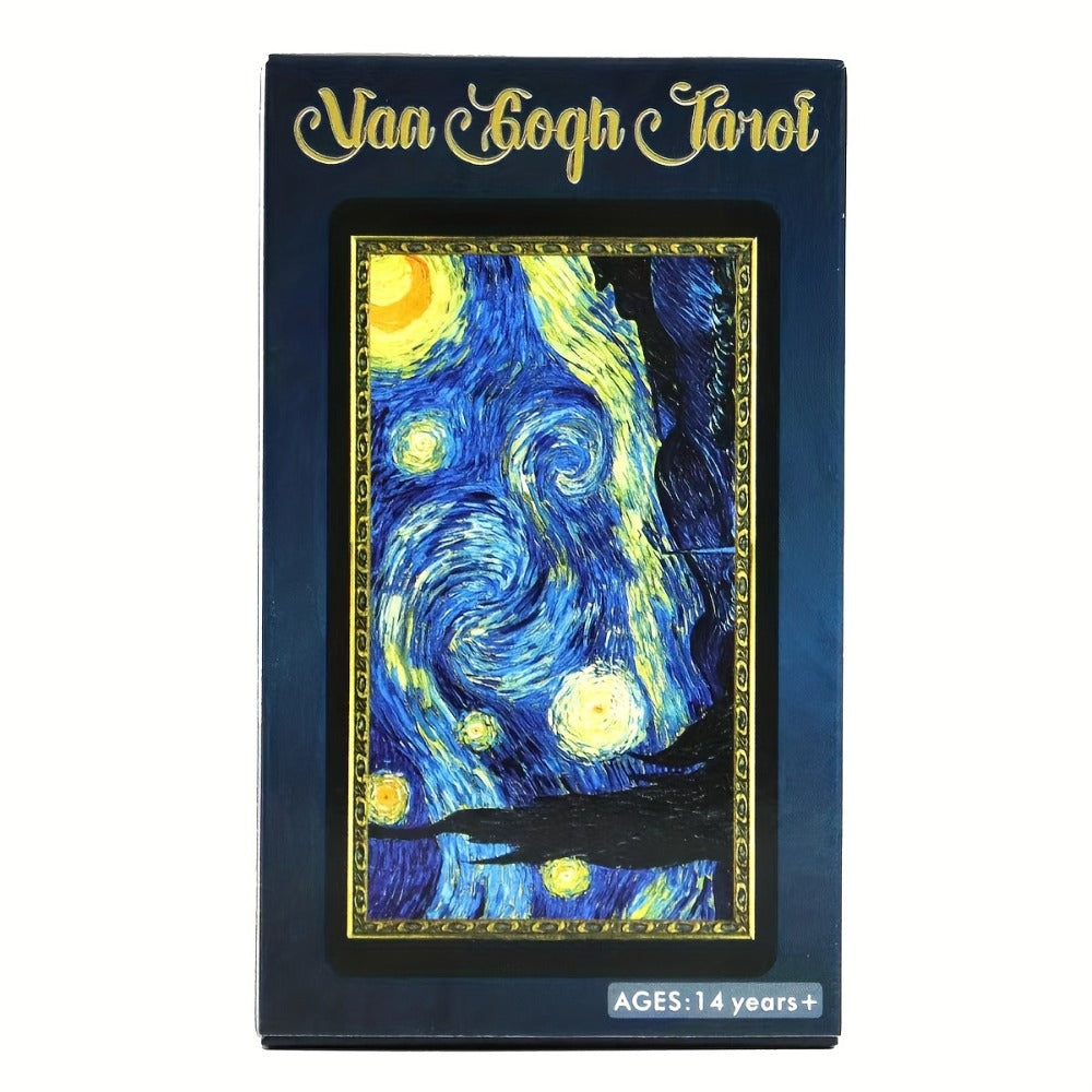 Van Gogh Tarot Cards 78 Card Deck – Art-Inspired High Quality Paper Divination Tool for Adults Teens Beginners Collectors Spi
