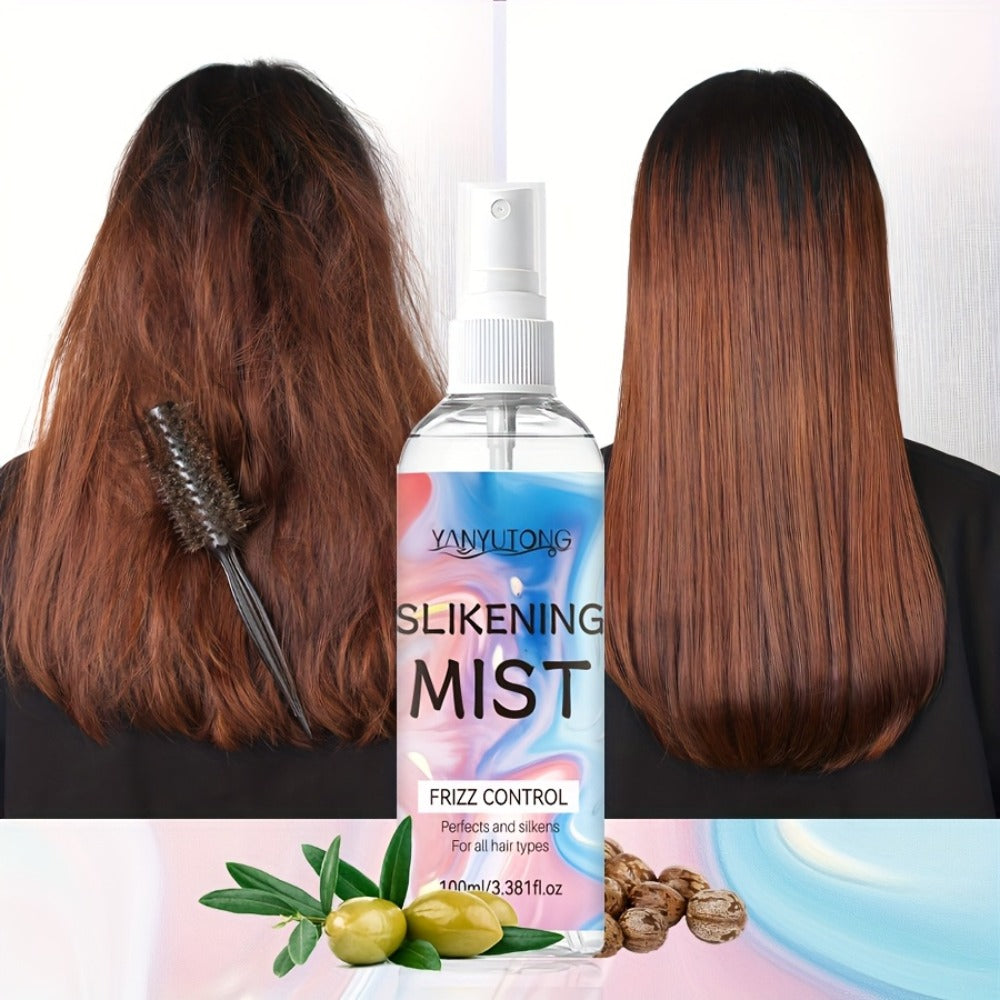 Perfumed Hair Mist Smoothing Spray 100ml – Heat Protection, Anti-Frizz, Moisturizing & Detangling Leave-In Formula | Long-Las