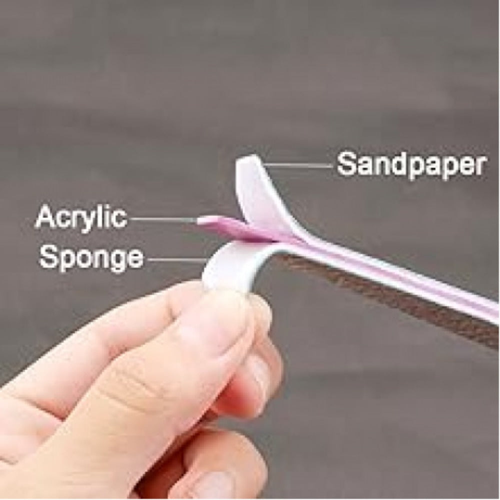 Nail Files and Buffers Professional 100 180 Grit Double-Sided Sanding Boards Reusable Polishing Blocks for Manicure Pedicure 