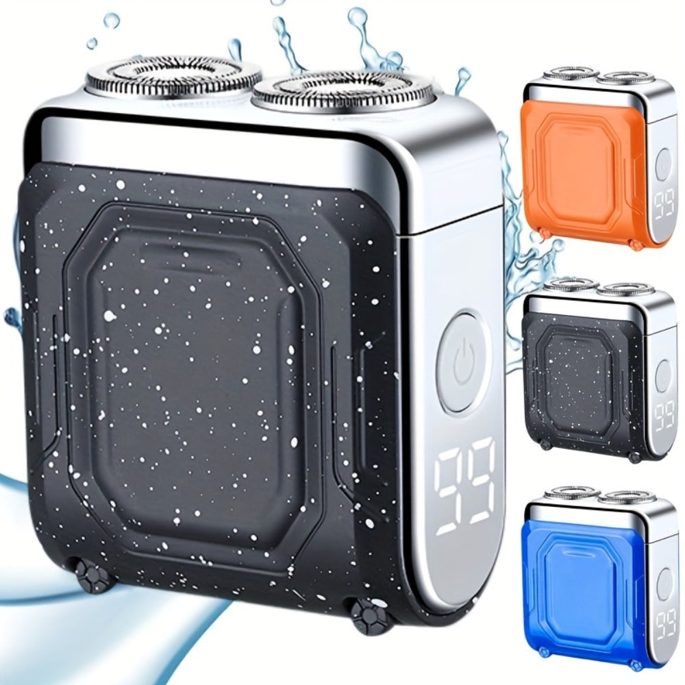 Electric Shaver Dual-Head Floating Magnetic Razor with Digital Battery Display, USB Charging and Three Colors — image 7