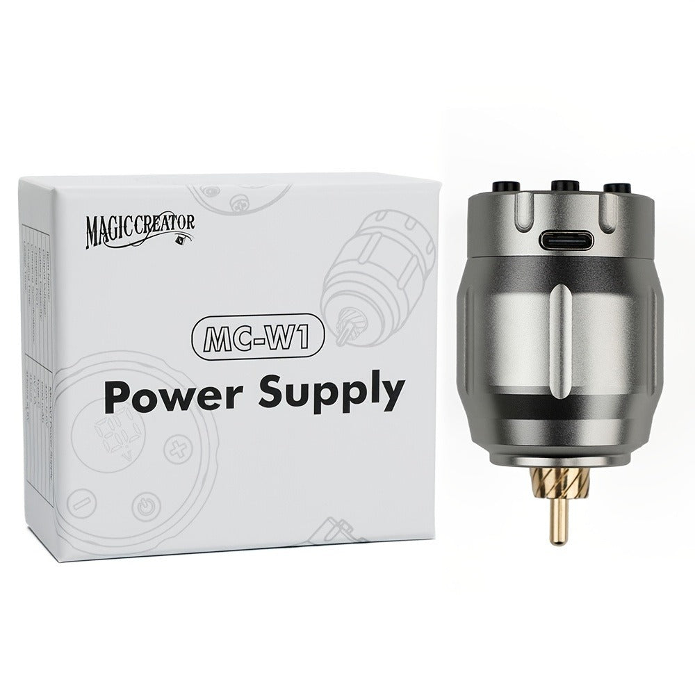 MC-W1 Rechargeable RCA Tattoo Power Supply with LED Display in Golden, Black, Red or Silvery — image 9