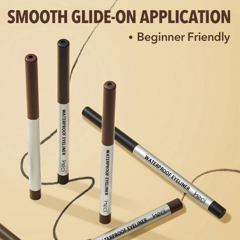 Three-Piece Matte Gel Eyeliner Pencil Set in Deep Brown, Medium Brown and Black for Eye Makeup — image 12